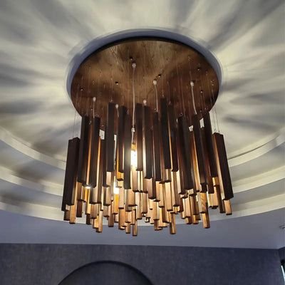 Lustre en bois