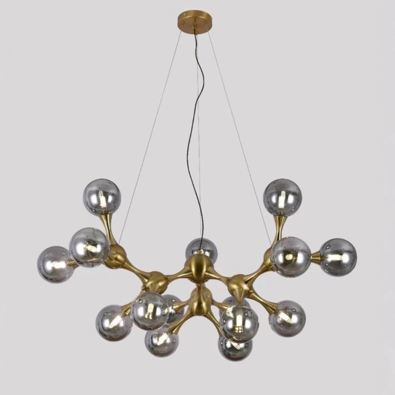 Lustre moderne à boule en verre