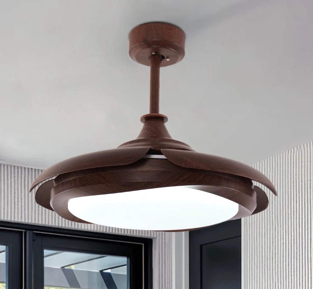 Plafonnier LED avec ventilateur